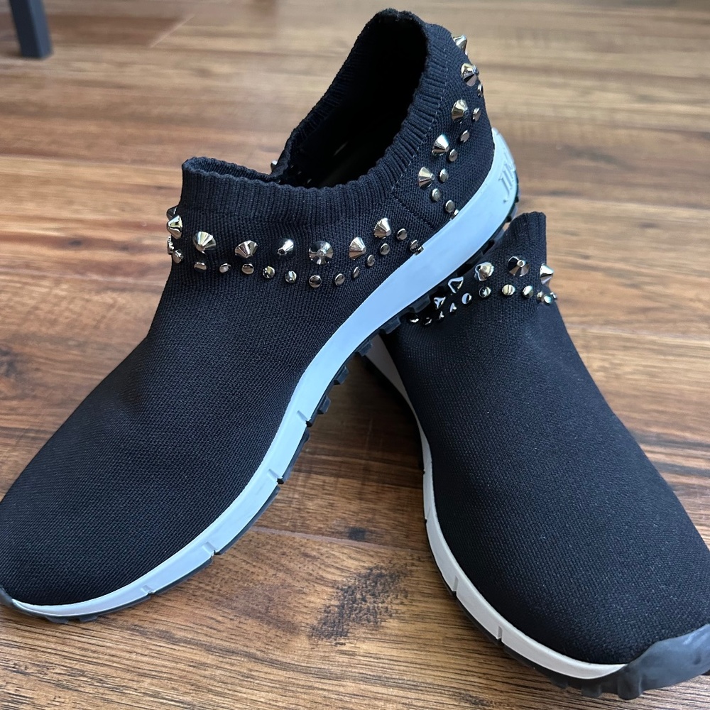 Jimmy Choo Verona Knit Stud Sneakers